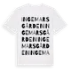 White t-shirt med Ingemarsgården ordlek t-shirt