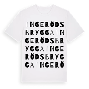 Ingeröds brygga ordlek t-shirt – ekologisk bomull t-shirt från Pinshirt