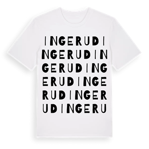 Ingerud ordlek t-shirt – ekologisk bomull t-shirt från Pinshirt