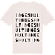 Vintage White t-shirt med Ingeshult ordlek t-shirt