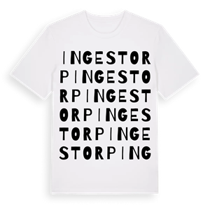 Ingestorp ordlek t-shirt – ekologisk bomull t-shirt från Pinshirt