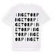 White t-shirt med Ingetorp ordlek t-shirt