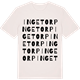 Vintage White t-shirt med Ingetorp ordlek t-shirt
