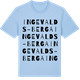 Blue Soul t-shirt med Ingevalds-Berga ordlek t-shirt