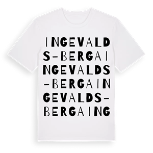 Ingevalds-Berga ordlek t-shirt – ekologisk bomull t-shirt från Pinshirt