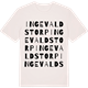 Vintage White t-shirt med Ingevaldstorp ordlek t-shirt