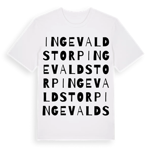 Ingevaldstorp ordlek t-shirt – ekologisk bomull t-shirt från Pinshirt