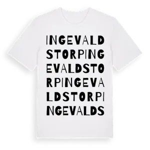Ingevaldstorp ordlek t-shirt – ekologisk bomull t-shirt från Pinshirt