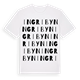 White t-shirt med Ingribyn ordlek t-shirt