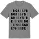 Mid Heather Gray t-shirt med Ingribyn ordlek t-shirt