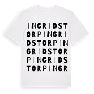 Ingridstorp ordlek t-shirt – ekologisk bomull t-shirt från Pinshirt