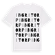 White t-shirt med Ingritorp ordlek t-shirt