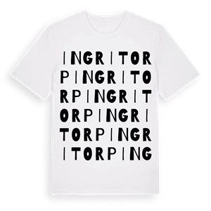 Ingritorp ordlek t-shirt – ekologisk bomull t-shirt från Pinshirt