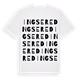 White t-shirt med Ingsered ordlek t-shirt
