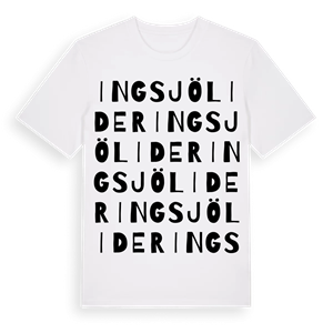 Ingsjölider ordlek t-shirt – ekologisk bomull t-shirt från Pinshirt