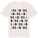Vintage White t-shirt med Inlag ordlek t-shirt