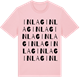 Pink Cotton t-shirt med Inlag ordlek t-shirt