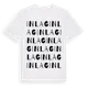 White t-shirt med Inlag ordlek t-shirt