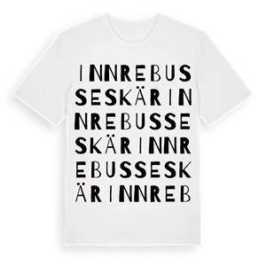 Innre Busseskär ordlek t-shirt – ekologisk bomull t-shirt från Pinshirt