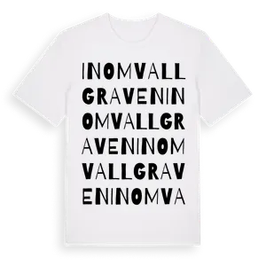 Inom Vallgraven ordlek t-shirt – ekologisk bomull t-shirt från Pinshirt