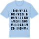 Blue Soul t-shirt med Inom Vallgraven ordlek t-shirt