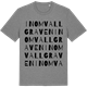 Mid Heather Gray t-shirt med Inom Vallgraven ordlek t-shirt