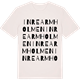 Vintage White t-shirt med Inre Armholmen ordlek t-shirt
