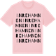 Pink Cotton t-shirt med Inre hamnen ordlek t-shirt