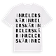 White t-shirt med Inre Lerskär ordlek t-shirt