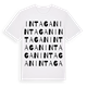 White t-shirt med Intagan ordlek t-shirt