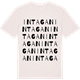 Vintage White t-shirt med Intagan ordlek t-shirt