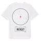 White t-shirt med Intaget t-shirt
