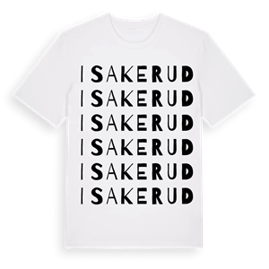 Isakerud ordlek t-shirt – ekologisk bomull t-shirt från Pinshirt