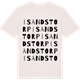 Vintage White t-shirt med Isandstorp ordlek t-shirt