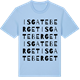 Blue Soul t-shirt med Isgateberget ordlek t-shirt