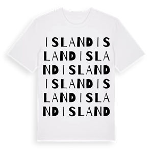 Island ordlek t-shirt – ekologisk bomull t-shirt från Pinshirt