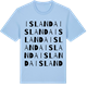 Blue Soul t-shirt med Islanda ordlek t-shirt