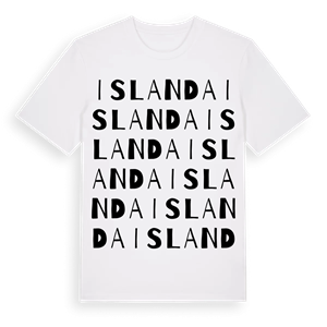 Islanda ordlek t-shirt – ekologisk bomull t-shirt från Pinshirt
