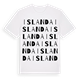 Islanda ordlek t-shirt