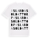 Islanda soldattorp ordlek t-shirt