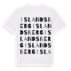 Islandsberg ordlek t-shirt