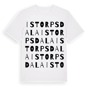 Istorpsdala ordlek t-shirt – ekologisk bomull t-shirt från Pinshirt