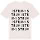 Vintage White t-shirt med Istrum ordlek t-shirt