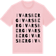 Pink Cotton t-shirt med Ivarsberg ordlek t-shirt