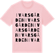 Pink Cotton t-shirt med Ivarsgården ordlek t-shirt