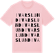 Pink Cotton t-shirt med Ivarslund ordlek t-shirt