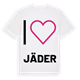 Jag älskar Jäder t-shirt stort tryck