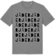 Mid Heather Gray t-shirt med Jäder ordlek t-shirt