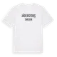 White t-shirt med Jädersfors i Sverige t-shirt