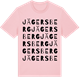 Pink Cotton t-shirt med Jägersberg ordlek t-shirt